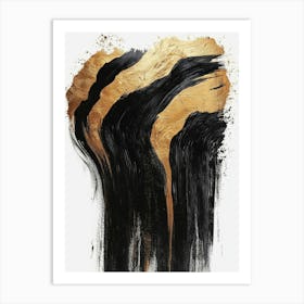 'Black And Gold' Art Print