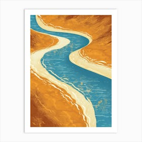 River In The Desert 7 Art Print