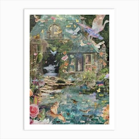 Fairytale Scrapbook Collage 2 Art Print