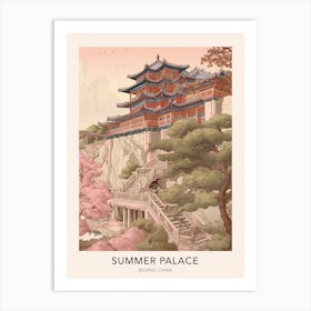 The Summer Palace Beijing China Travel Poster Art Print