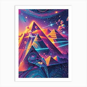 Pyramid Psychedelic Art 1 Art Print