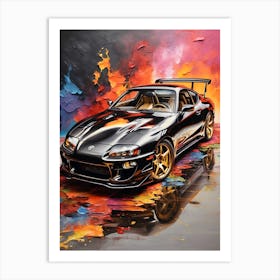 Toyota Supra 6 Art Print