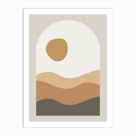 Sunrise In The Desert Art Print