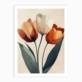 Three Tulips Art Print