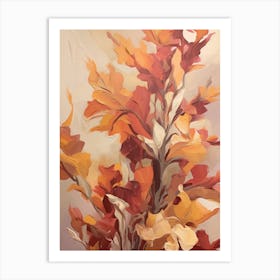 Fall Flower Painting Snapdragon 1 Art Print