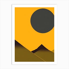 Huascarán National Park Peru Retro Two Tone Art Print