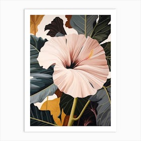 Flower Illustration Hibiscus 1 Art Print