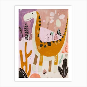 Dinosaur In The Foliage 3 Art Print