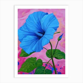 Blue Hibiscus 3 Art Print