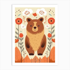 Baby Animal Illustration  Bear 6 Art Print