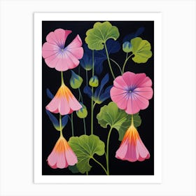 Canterbury Bells 4 Hilma Af Klint Inspired Flower Illustration Art Print