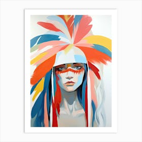 Bohemian Radiance, Native American Woman Art Print