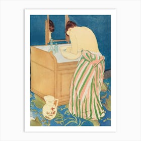 Woman Bathing (1890–1891), Mary Cassatt Art Print