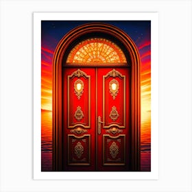 Red Door 1 1 Art Print