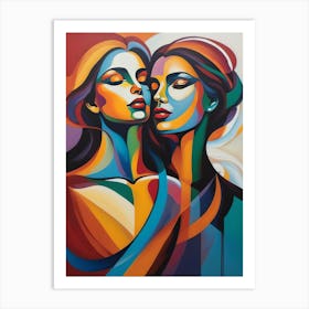 Two Women 2 Art Print