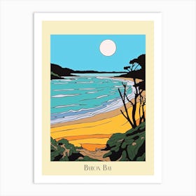 Poster Of Minimal Design Style Of Byron Bay, Australia 1 Art Print