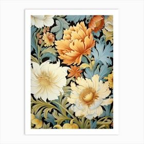 Floral Wallpaper Pattern Art Print