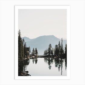 Alpine Lake View Art Print