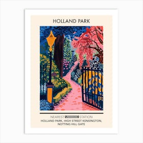 Holland Park London Parks Garden 2 Art Print