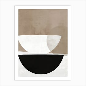 The Embrace Of Neutral Minimalist Style Art Print