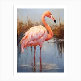 Bird Painting Flamingo 2 Art Print