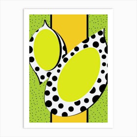 Avocado Polka Dots 1 Art Print