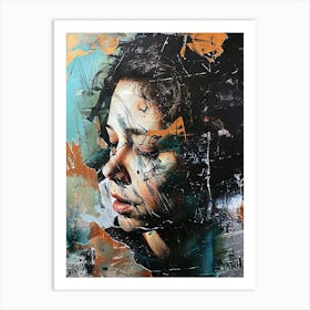 Girl'S Face Art Print