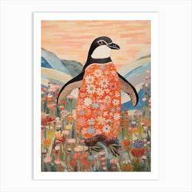 Penguin 4 Detailed Bird Painting Art Print