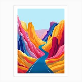 Road In The Mountains Art Print