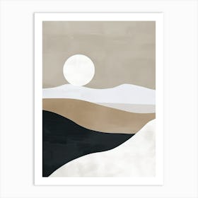 Horizons Of Calm Minimalist Style Art Print