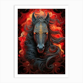 Fire Horse 2 Art Print