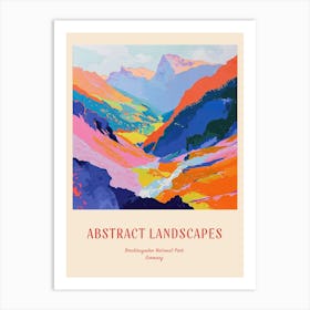 Colourful Abstract Berchtesgaden National Park Germany 1 Poster Art Print