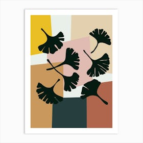 Ginkgo Leaves Art Print