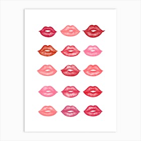 Red Lips Art Print