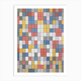 Mondrian Grids Art Print