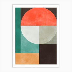 Colorful geometric harmony 4 Art Print