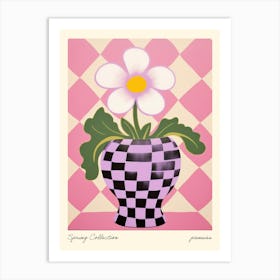 Spring Collection Pansies Flower Vase 3 Art Print