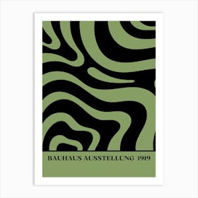 Bauhaus Green Exhibition 8 Art Print