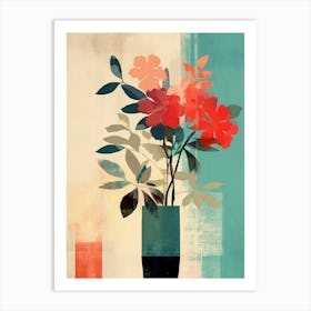 Flowers In A Vase Canvas Print Art Print