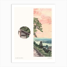 Karuizawa Japan 1 Cut Out Travel Poster Art Print