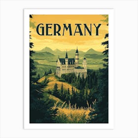 Travel Poster Of Germany Art Print