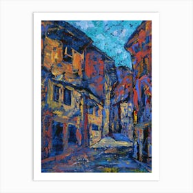 Calle Tentenecio (Salamanca) Art Print