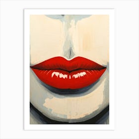 Red Lips 1 Art Print