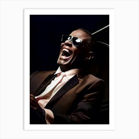 Color Photograph Of Ray Charles 3 Art Print