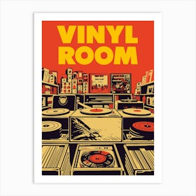 Vinyl Room Art Print Art Print