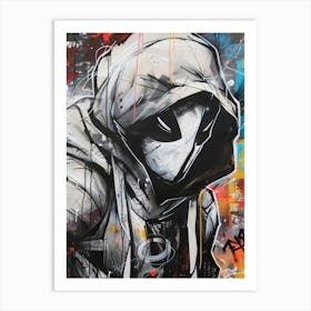 Moon Knight Abstract Art Print