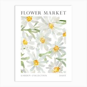 Daisy Flower Market Art Print