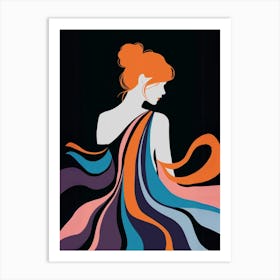 Woman In A Dress Art Print