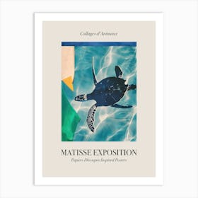 Sea Turtle 1 Matisse Inspired Exposition Animals Poster Art Print