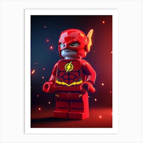 Flash Lego Art Print